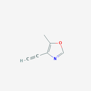 molecular formula C6H5NO B2596129 4-Ethynyl-5-methyl-1,3-oxazole CAS No. 2378503-52-5