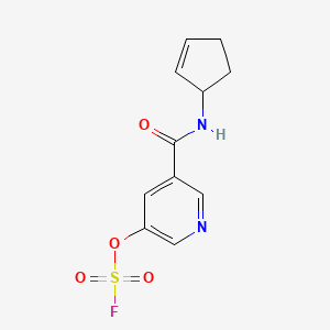 3-(Cyclopent-2-en-1-ylcarbamoyl)-5-fluorosulfonyloxypyridine