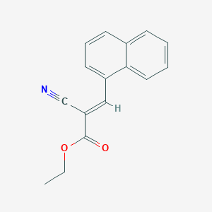 molecular formula C16H13NO2 B2596202 Ethyl 2-Cyano-3-(1-naphthalenyl)acrylate CAS No. 29707-99-1; 7498-85-3