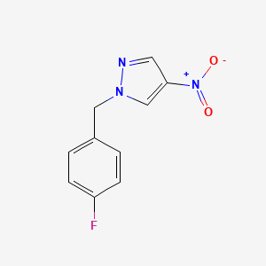 molecular formula C10H8FN3O2 B2596210 1-(4-fluorobenzyl)-4-nitro-1H-pyrazole CAS No. 898052-77-2