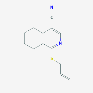 molecular formula C13H14N2S B259625 1-(Allylsulfanyl)-5,6,7,8-tetrahydro-4-isoquinolinecarbonitrile 