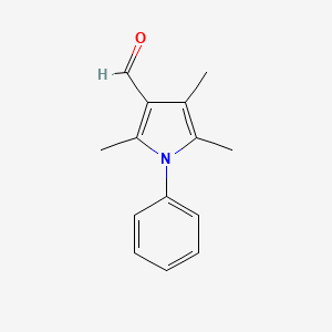 molecular formula C14H15NO B2596274 2,4,5-三甲基-1-苯基-1H-吡咯-3-甲醛 CAS No. 100710-49-4