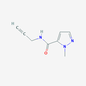 molecular formula C8H9N3O B2596275 1-methyl-N-(prop-2-yn-1-yl)-1H-pyrazole-5-carboxamide CAS No. 1248172-02-2