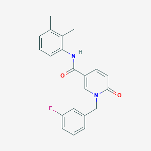 molecular formula C21H19FN2O2 B2596278 N-(2,3-二甲基苯基)-1-(3-氟苄基)-6-氧代-1,6-二氢吡啶-3-甲酰胺 CAS No. 1004256-94-3