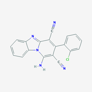 1-Amino-3-(2-chlorophenyl)pyrido[1,2-a]benzimidazole-2,4-dicarbonitrile