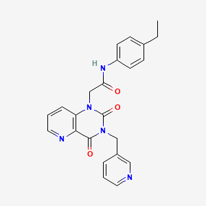 2-(2,4-dioxo-3-(pyridin-3-ylmethyl)-3,4-dihydropyrido[3,2-d]pyrimidin-1(2H)-yl)-N-(4-ethylphenyl)acetamide
