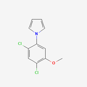 molecular formula C11H9Cl2NO B2596332 1-(2,4-二氯-5-甲氧基苯基)-1H-吡咯 CAS No. 338966-95-3