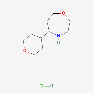 5-(Oxan-4-yl)-1,4-oxazepane;hydrochloride