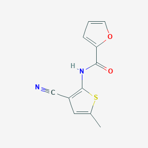 molecular formula C11H8N2O2S B259635 N-(3-cyano-5-methyl-2-thienyl)-2-furamide 