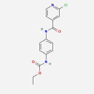 ethyl N-[4-(2-chloropyridine-4-amido)phenyl]carbamate