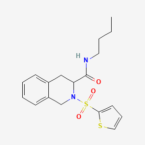 B2596356 N-butyl-2-(thiophen-2-ylsulfonyl)-1,2,3,4-tetrahydroisoquinoline-3-carboxamide CAS No. 1008014-95-6