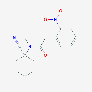 B2596358 N-(1-cyanocyclohexyl)-N-methyl-2-(2-nitrophenyl)acetamide CAS No. 1240802-33-8
