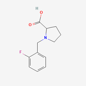 B2596362 1-[(2-fluorophenyl)methyl]pyrrolidine-2-carboxylic Acid CAS No. 1038747-37-3
