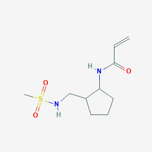 N-[2-(methanesulfonamidomethyl)cyclopentyl]prop-2-enamide