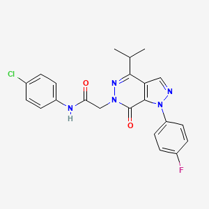 N-(4-chlorophenyl)-2-(1-(4-fluorophenyl)-4-isopropyl-7-oxo-1H-pyrazolo[3,4-d]pyridazin-6(7H)-yl)acetamide