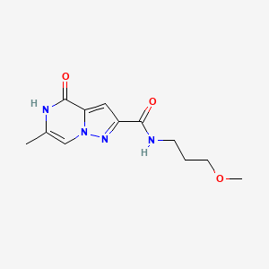 N-(3-methoxypropyl)-6-methyl-4-oxo-4,5-dihydropyrazolo[1,5-a]pyrazine-2-carboxamide