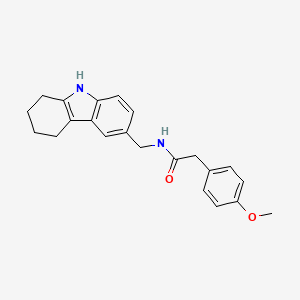 2-(4-methoxyphenyl)-N-(6,7,8,9-tetrahydro-5H-carbazol-3-ylmethyl)acetamide