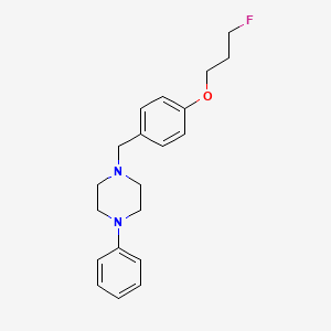 3-Fluoropropyl 4-[(4-phenylpiperazino)methyl]phenyl ether