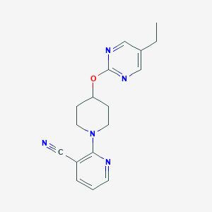 2-[4-(5-Ethylpyrimidin-2-yl)oxypiperidin-1-yl]pyridine-3-carbonitrile