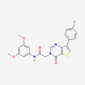 N-(3,5-dimethoxyphenyl)-2-[7-(4-fluorophenyl)-4-oxothieno[3,2-d]pyrimidin-3(4H)-yl]acetamide