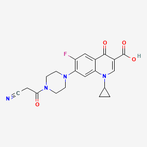7-[4-(2-Cyanoacetyl)piperazin-1-yl]-1-cyclopropyl-6-fluoro-4-oxoquinoline-3-carboxylic acid