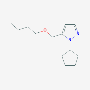 molecular formula C13H22N2O B2596441 5-(butoxymethyl)-1-cyclopentyl-1H-pyrazole CAS No. 1856096-18-8
