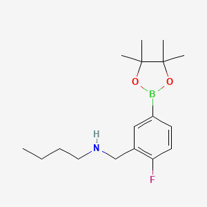 3-(N-Butylaminomethyl)-4-fluorophenylboronic acid pinacol ester