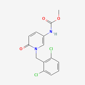 methyl N-[1-(2,6-dichlorobenzyl)-6-oxo-1,6-dihydro-3-pyridinyl]carbamate