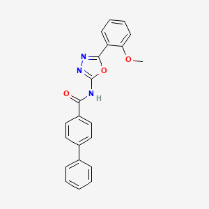 N-(5-(2-methoxyphenyl)-1,3,4-oxadiazol-2-yl)-[1,1'-biphenyl]-4-carboxamide