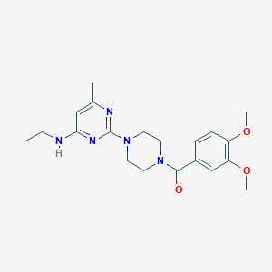 2-[4-(3,4-dimethoxybenzoyl)piperazin-1-yl]-N-ethyl-6-methylpyrimidin-4-amine