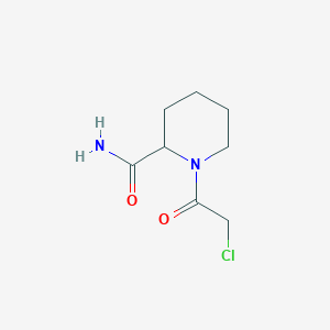 1-(2-Chloroacetyl)piperidine-2-carboxamide