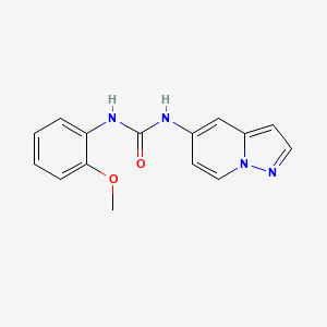 molecular formula C15H14N4O2 B2596472 1-(2-Methoxyphenyl)-3-(pyrazolo[1,5-a]pyridin-5-yl)urea CAS No. 2034403-29-5