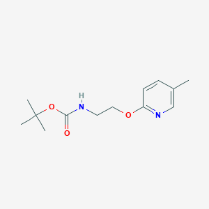 molecular formula C13H20N2O3 B2596474 tert-Butyl N-{2-[(5-methylpyridin-2-yl)oxy]ethyl}carbamate CAS No. 2288709-84-0