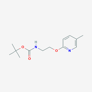 molecular formula C13H20N2O3 B2596474 叔丁基N-{2-[(5-甲基吡啶-2-基)氧基]乙基}氨基甲酸酯 CAS No. 2288709-84-0