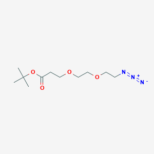 molecular formula C11H21N3O4 B2596484 叠氮化-聚乙二醇-2-叔丁基酯 CAS No. 1271728-79-0
