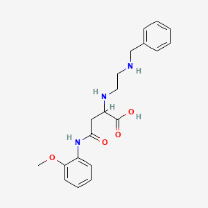 2-[2-(Benzylamino)ethylamino]-4-(2-methoxyanilino)-4-oxobutanoic acid