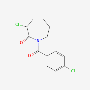 3-Chloro-1-(4-chlorobenzoyl)azepan-2-one