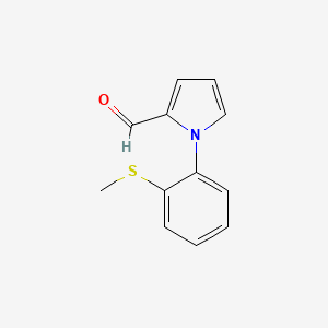 molecular formula C12H11NOS B2596509 1-[2-(methylsulfanyl)phenyl]-1H-pyrrole-2-carbaldehyde CAS No. 299166-76-0