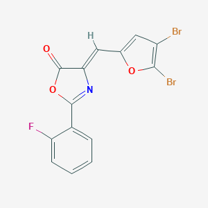 4-[(4,5-dibromo-2-furyl)methylene]-2-(2-fluorophenyl)-1,3-oxazol-5(4H)-one