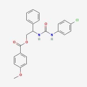 2-{[(4-Chloroanilino)carbonyl]amino}-2-phenylethyl 4-methoxybenzenecarboxylate