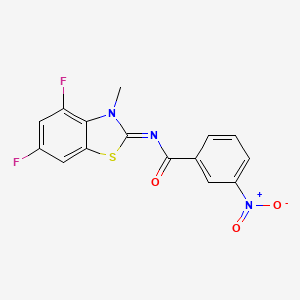 (Z)-N-(4,6-difluoro-3-methylbenzo[d]thiazol-2(3H)-ylidene)-3-nitrobenzamide