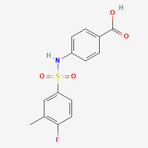 4-(4-Fluoro-3-methyl-benzenesulfonylamino)-benzoic acid
