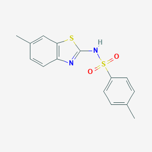 4-methyl-N-(6-methyl-1,3-benzothiazol-2-yl)benzenesulfonamide