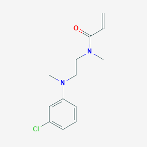 molecular formula C13H17ClN2O B2596551 N-[2-(3-Chloro-N-methylanilino)ethyl]-N-methylprop-2-enamide CAS No. 2411256-10-3