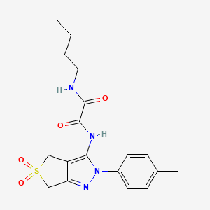 N1-butyl-N2-(5,5-dioxido-2-(p-tolyl)-4,6-dihydro-2H-thieno[3,4-c]pyrazol-3-yl)oxalamide