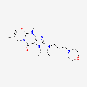 1,6,7-trimethyl-3-(2-methylallyl)-8-(3-morpholinopropyl)-1H-imidazo[2,1-f]purine-2,4(3H,8H)-dione