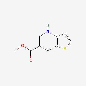 molecular formula C9H11NO2S B2596563 4H,5H,6H,7H-噻吩并[3,2-b]吡啶-6-甲酸甲酯 CAS No. 2092493-99-5