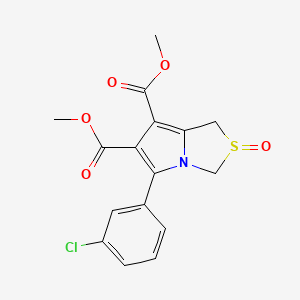 dimethyl 5-(3-chlorophenyl)-2-oxo-2,3-dihydro-1H-2lambda~4~-pyrrolo[1,2-c][1,3]thiazole-6,7-dicarboxylate