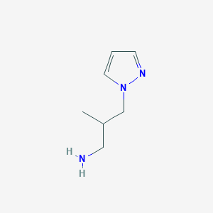 2-methyl-3-(1H-pyrazol-1-yl)propan-1-amine