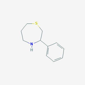 molecular formula C11H15NS B2596587 3-Phenyl-1,4-thiazepane CAS No. 1485107-76-3